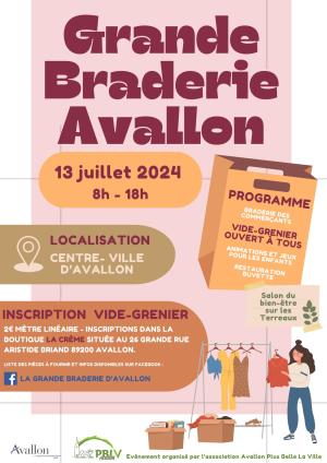 Braderie 13 juillet 2024